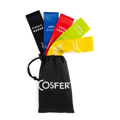 Cosfer CSF5PL Aerobik ve Yoga Bandı 5 Li